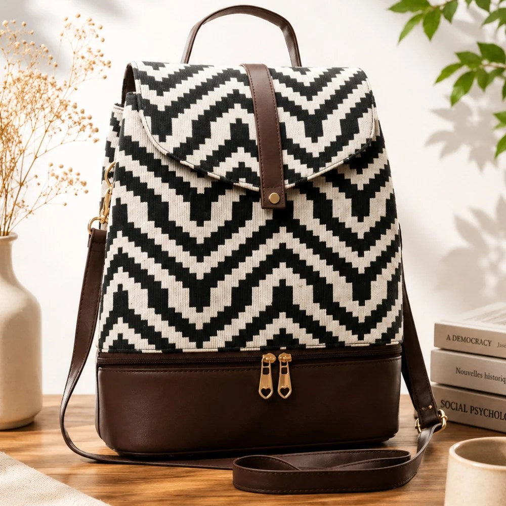 Sling Cum Backbag – 2 in 1 Style | Geometrics