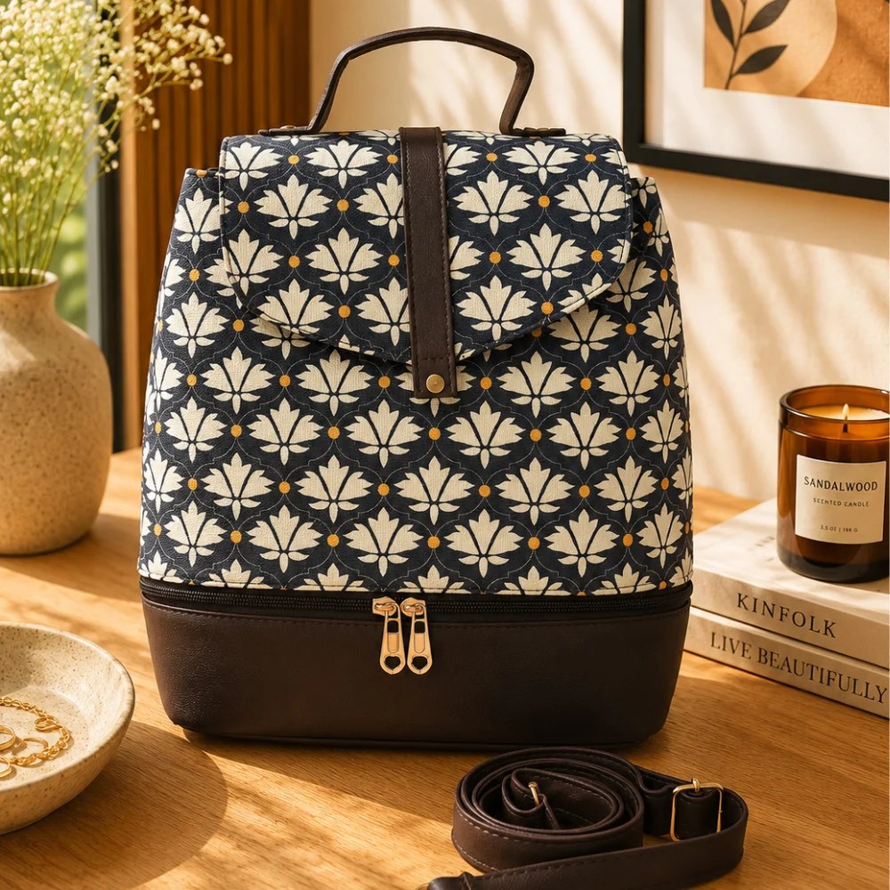 Sling Cum Backbag – 2 in 1 Style | Heritage Lotus