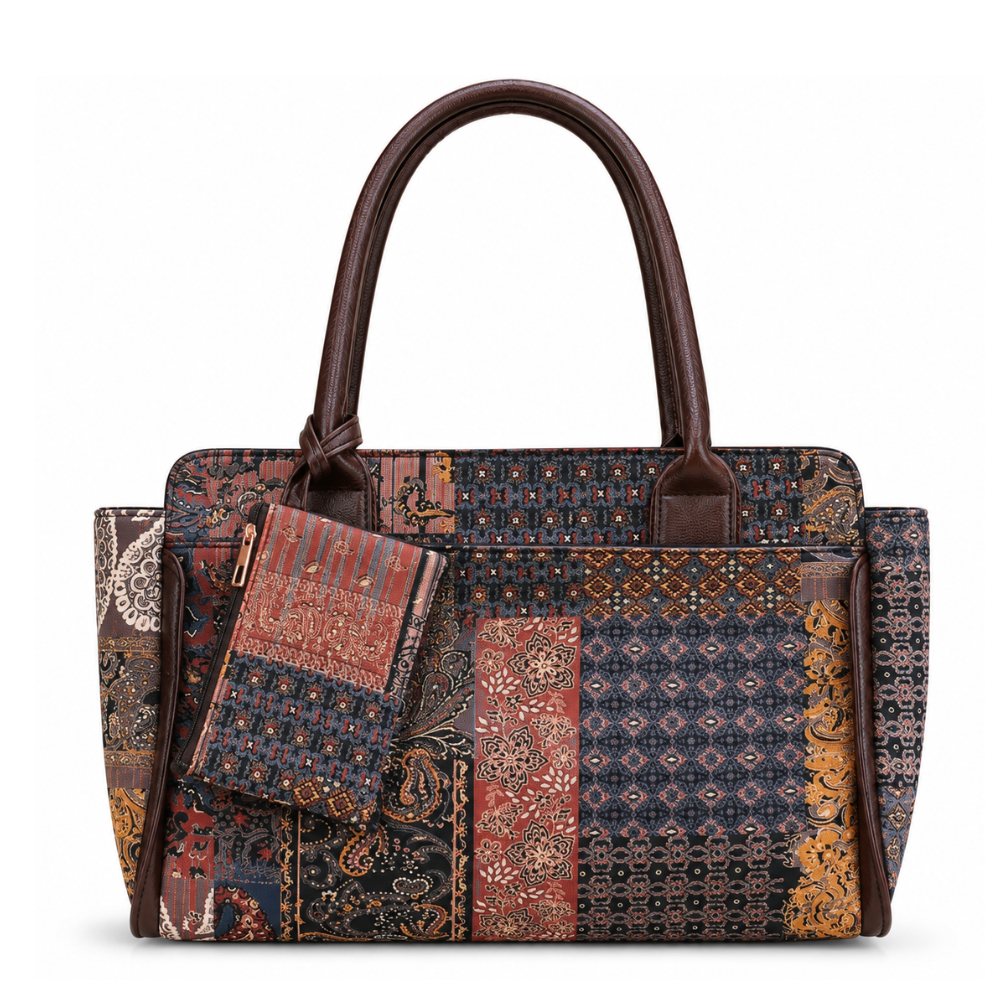 2 - Zipper Laptop Bag - Rustic Aura