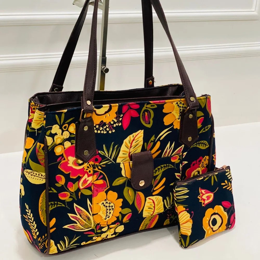 3 zipper Totebag Teachers| Mothers | Office goers – Ebony Edelweiss