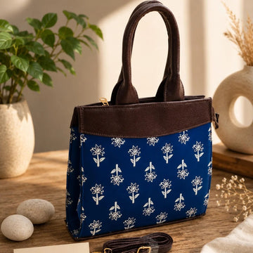 Mini Box Tote – Bloosom in Blue