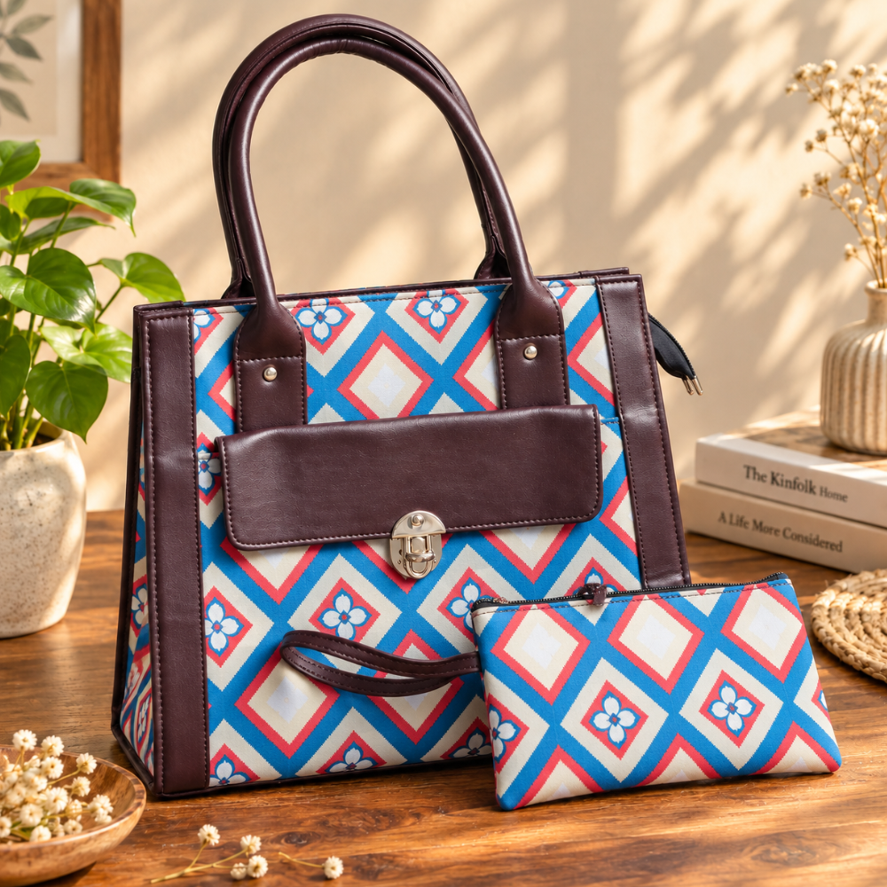 Vintage closure tote bags