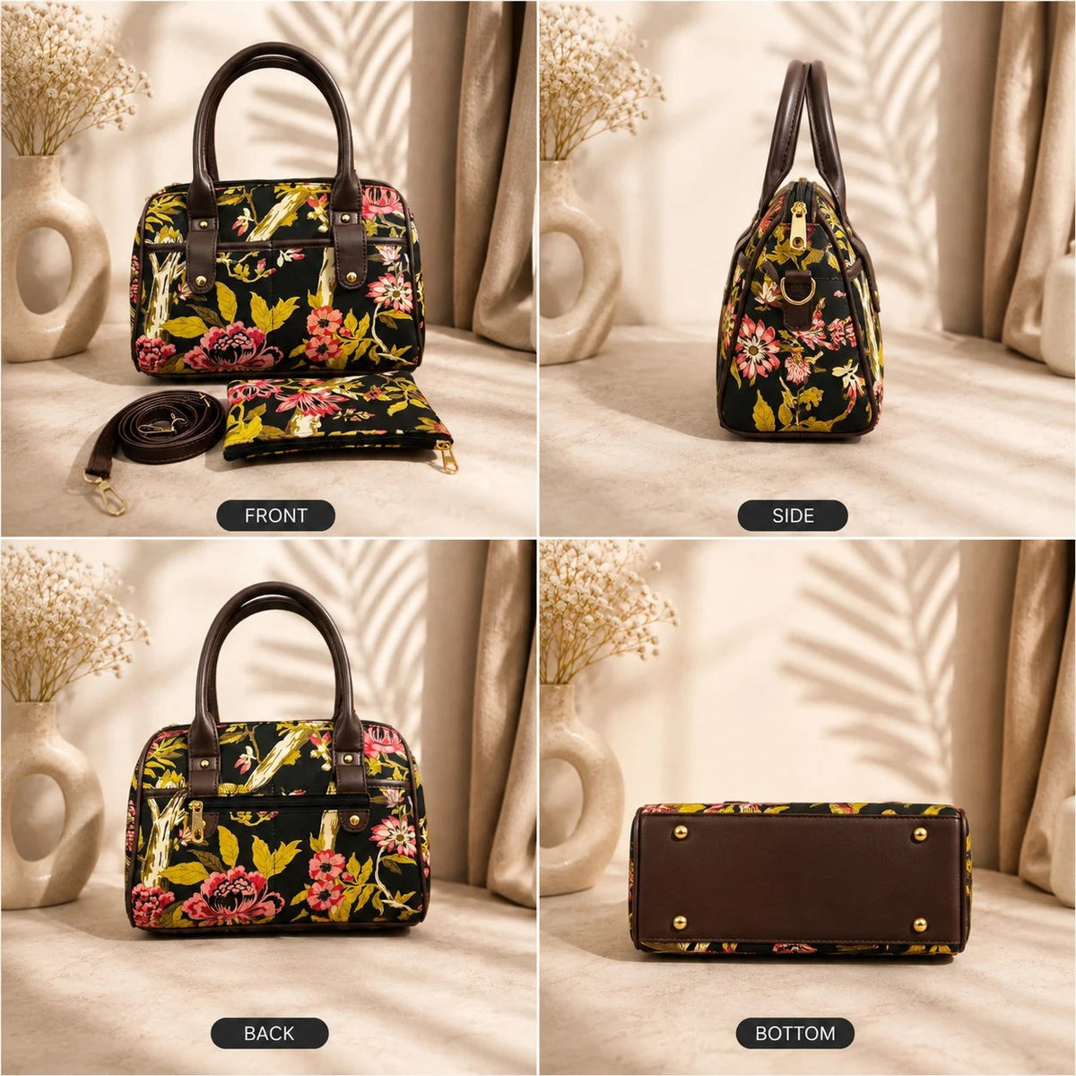 Duffle Sling Bag – Midnight Bloosom