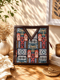 V Cut Satchel Sling Bag -Tapestry