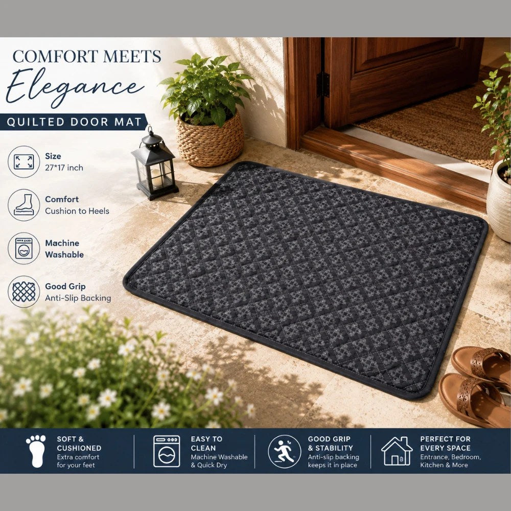 Cushion Mats – Door Size |Bathroom- Ash