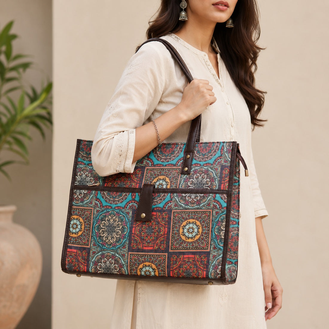 Elite Officemate Laptop Bag- Pattern