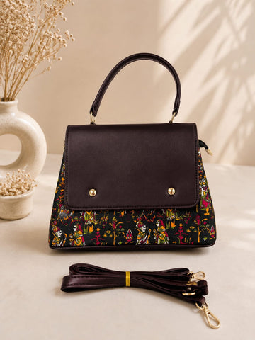 Indo Western Satchel Sling – Black