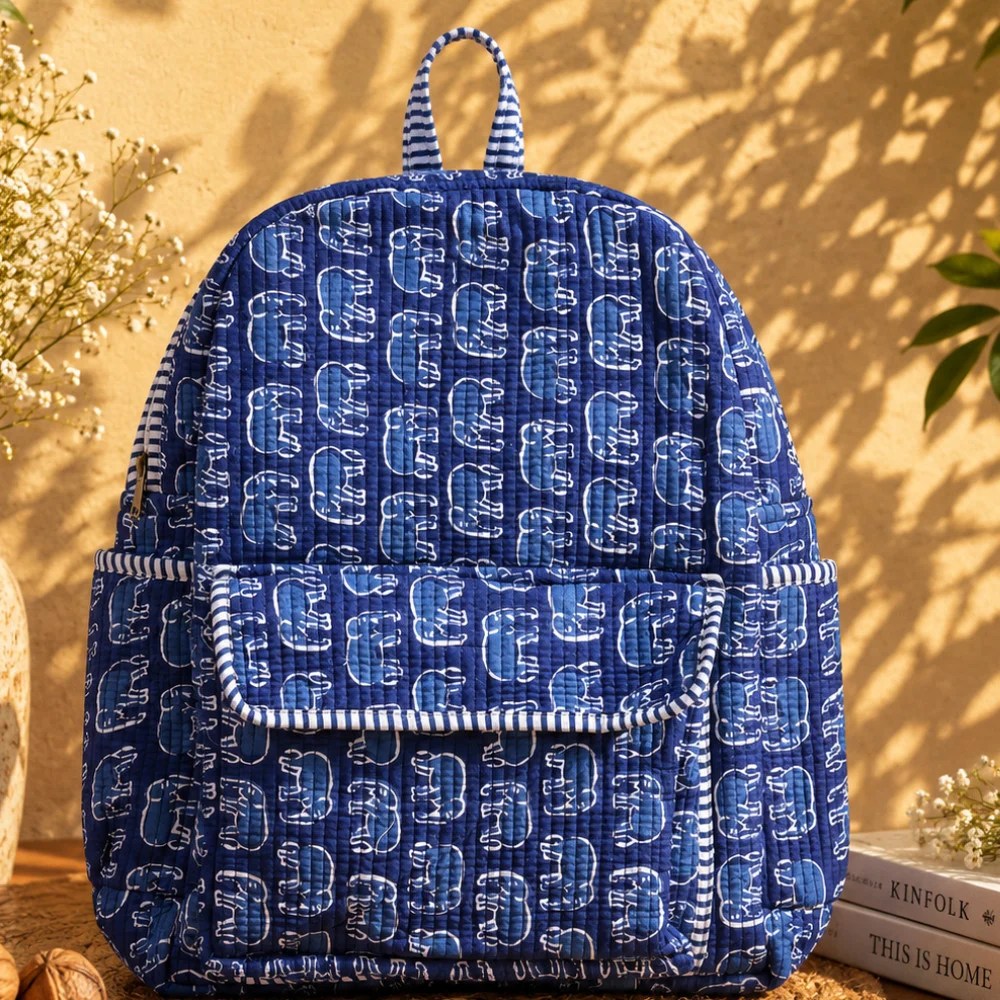 Plush Backpack – Cute Elephants
