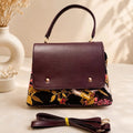 Indo Western Satchel Sling – Midnight Bloosom