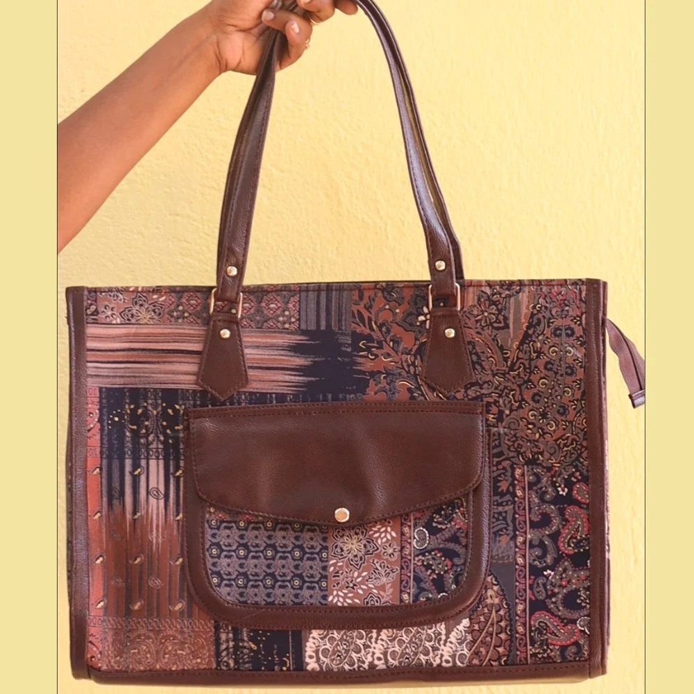 Daily Comfort Laptop Tote for Office | College – 16 inch Handbag (Rustic Roots)