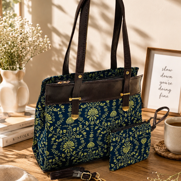 Perfect Tote | Indigo Vine