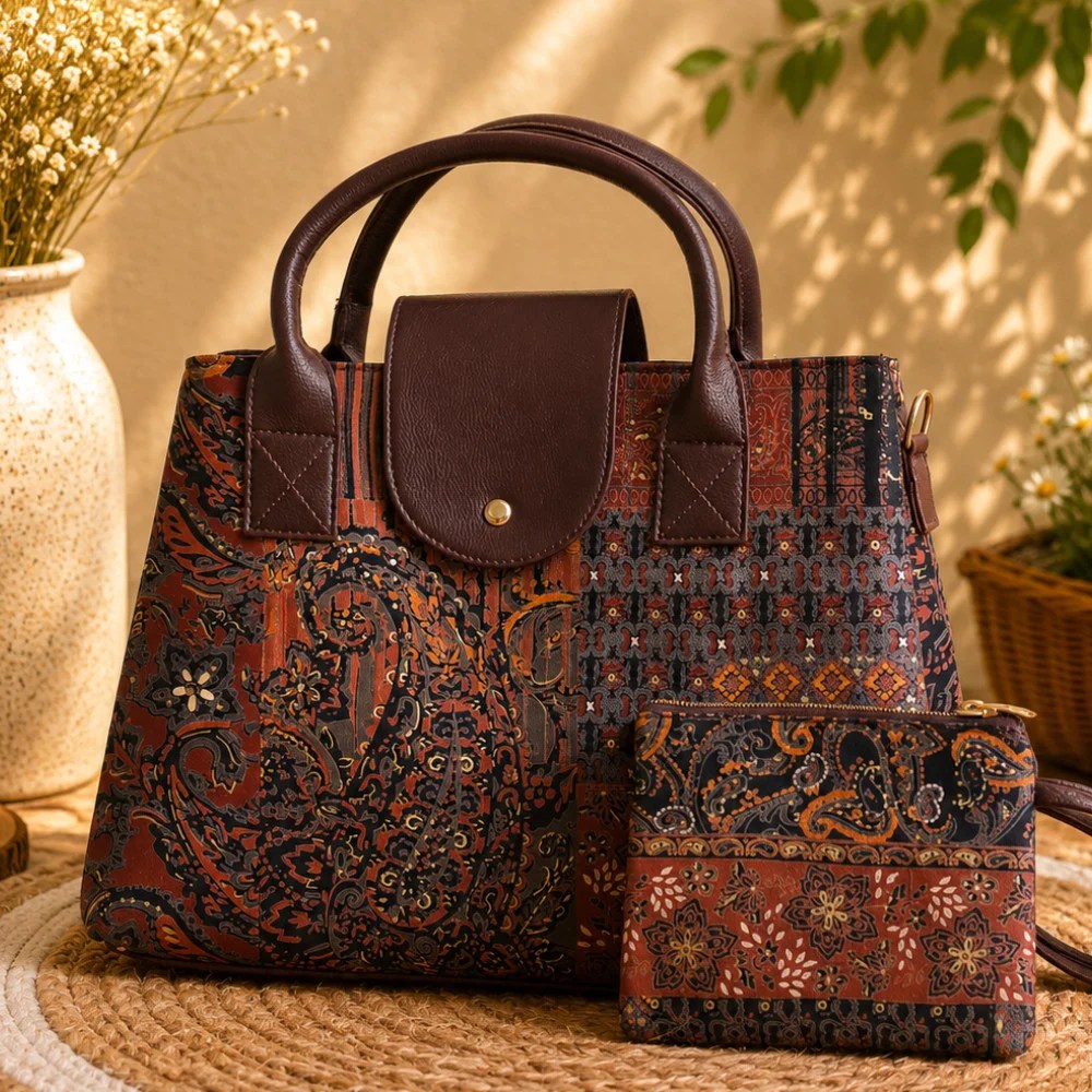 Sling Cum Tote _Printed | Earthern Scent
