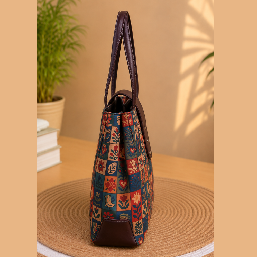 Trinity 3-Zip Organizer Tote Bag with Matching Pouch – | Checkmate