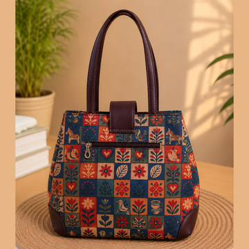Trinity 3-Zip Organizer Tote Bag with Matching Pouch – | Multichecks