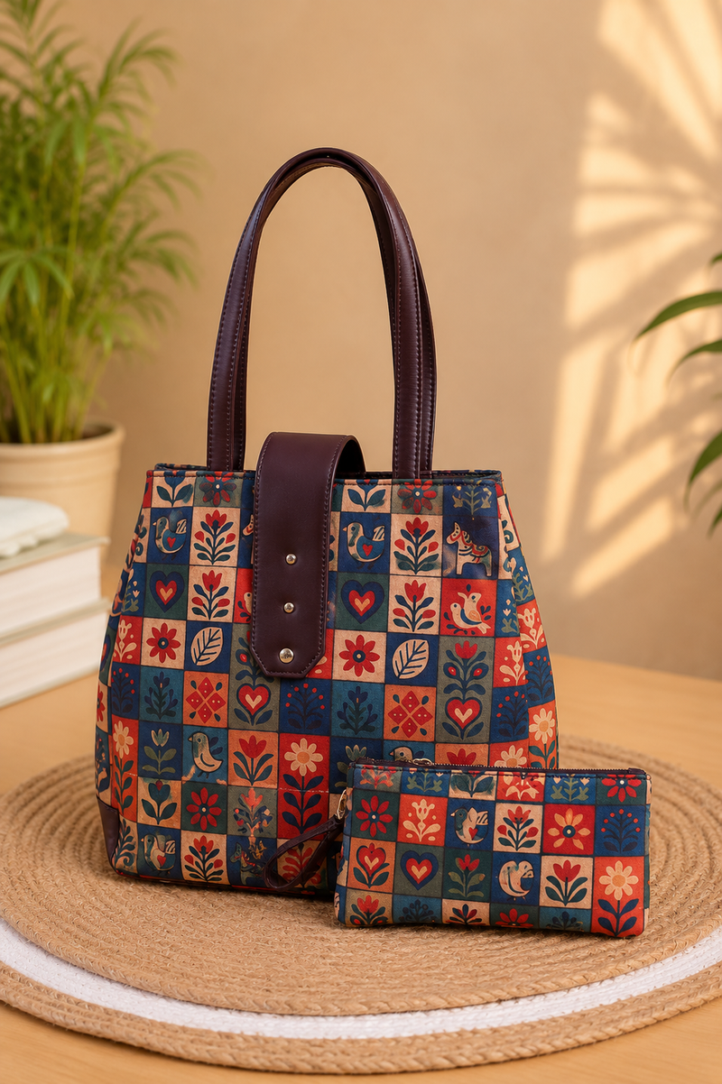 Trinity 3-Zip Organizer Tote Bag with Matching Pouch – | Checkmate