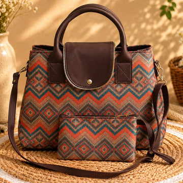 Sling Cum Tote _Printed | Zig Zag Bagy