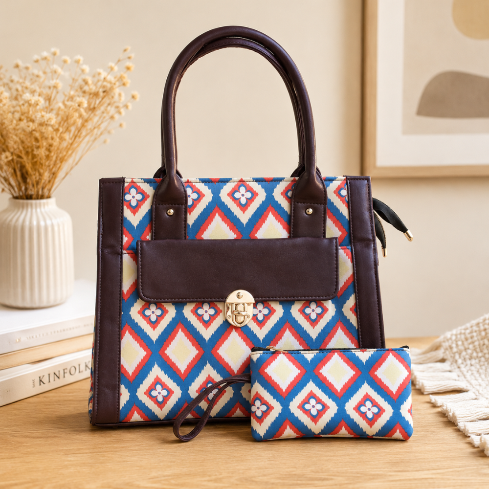 Vintage closure tote bags