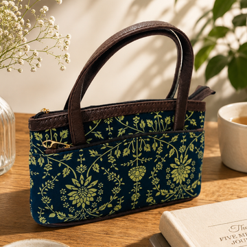 Amma Kaipai- Wrist HandBag Mini | Marine Vine