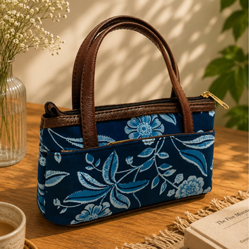 Amma Kaipai- Wrist Handbag Mini | Ocean Blue