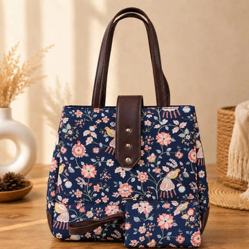 Trinity 3-Zip Organizer Tote Bag with Matching Pouch – Humming Bird