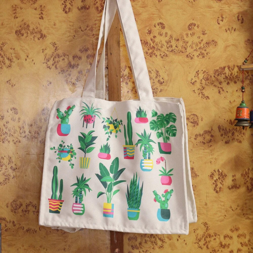 Grocery Bag-Ecofriendly Multi-Compartment (Catcus Theme)