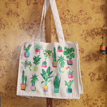 Grocery Bag-Ecofriendly Multi-Compartment (Catcus Theme)