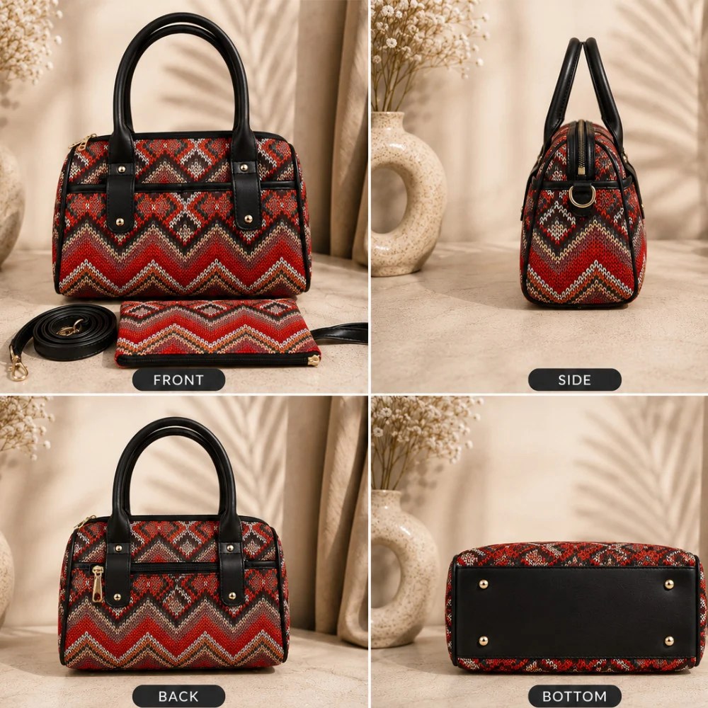 Duffle Sling Bag – Sunset Stripes