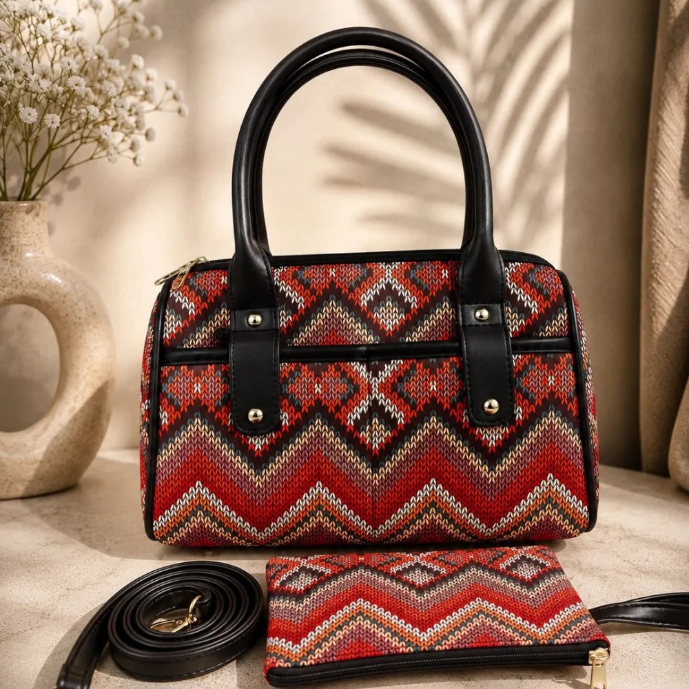 Duffle Sling Bag – Sunset Stripes
