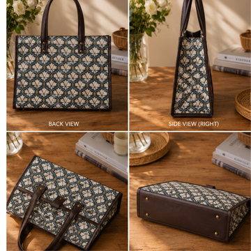 Elite Officemate Laptop Bag- Jute printed