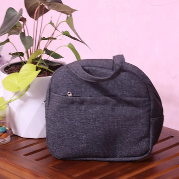 Lunch Bag -Tiffin Bag for School, College, Office,Picnic Travels -Washable Canvas Bag