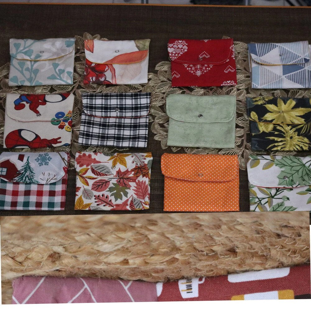 Napkin Pouch 3 pocket – Compact & Stylish Organizer for Women (ASSORTED)