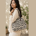 Sweet Snowline Tote Bag – 3 zipper