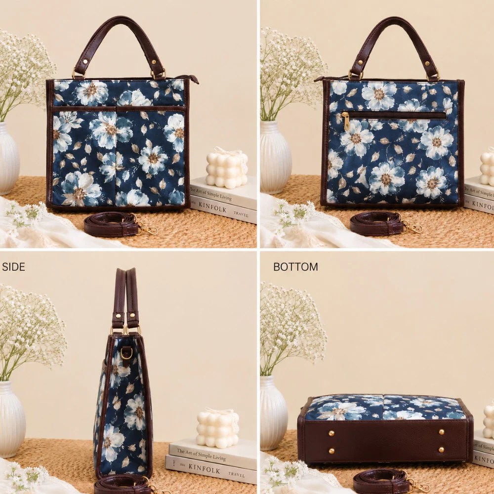 Vertical Sling Bag – Sleek, Smart & Everyday Ready | Bloosom in Blue