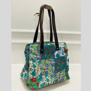 Three Pocket Mommy Bag- Diaper Tote | Light Weight | Best for Travel -Beach Patch