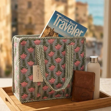 Quilted Naturally Insulated Lunch Tote Bag – Garden Gaze
